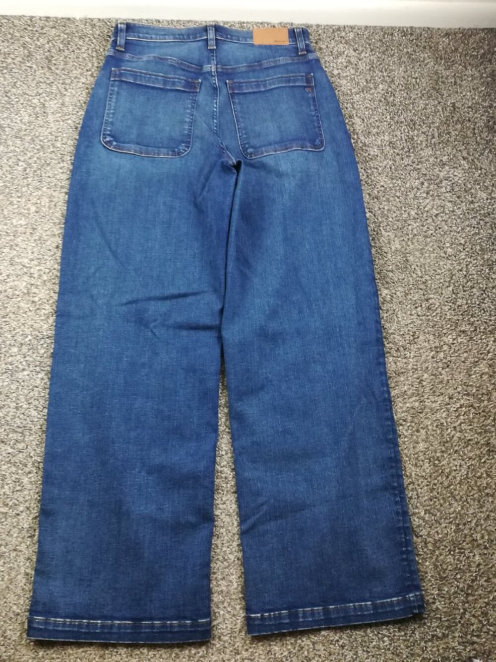 NWT 2024 Madewell Jeans Emmett Wide Leg Patch Pocket Blue Womens 29 NR479 $138 - Picture 7 of 13